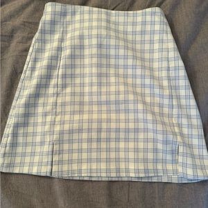 Plaid mini skirt